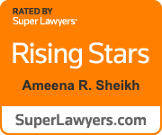Ameena Sheikh Super Lawyers Rising Stars badge